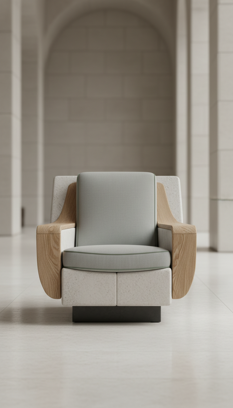 Artisan sculptural lounge chair