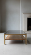 Smoked glass coffee table